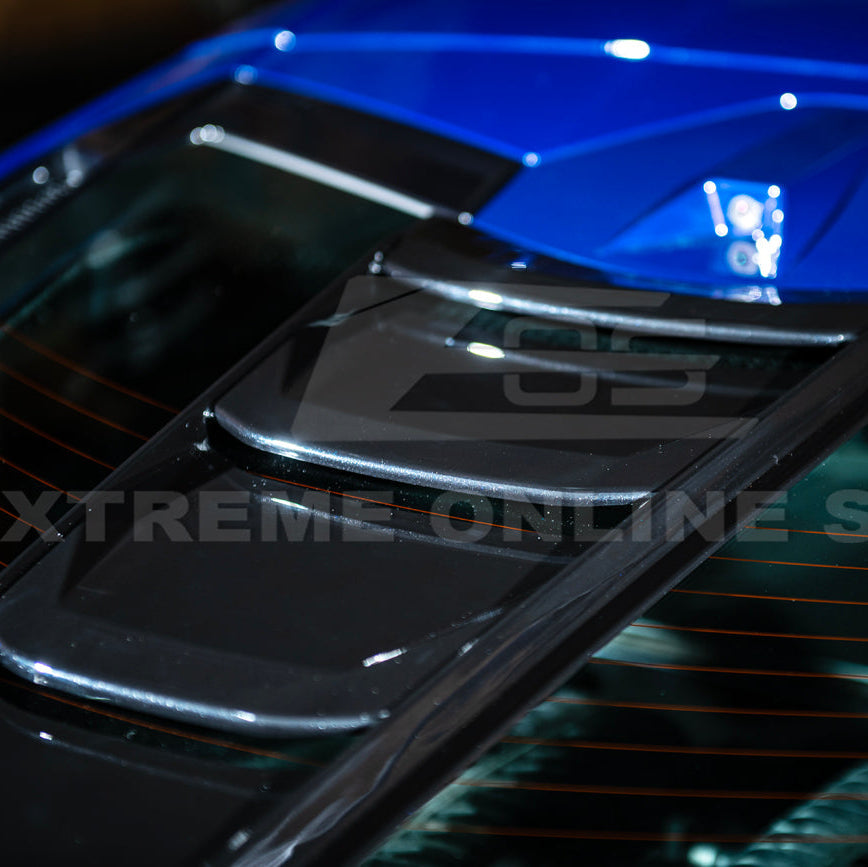 Corvette C8 | ZR1 Style CARBON FLASH Rear Window Vent Louver Cover image 14
