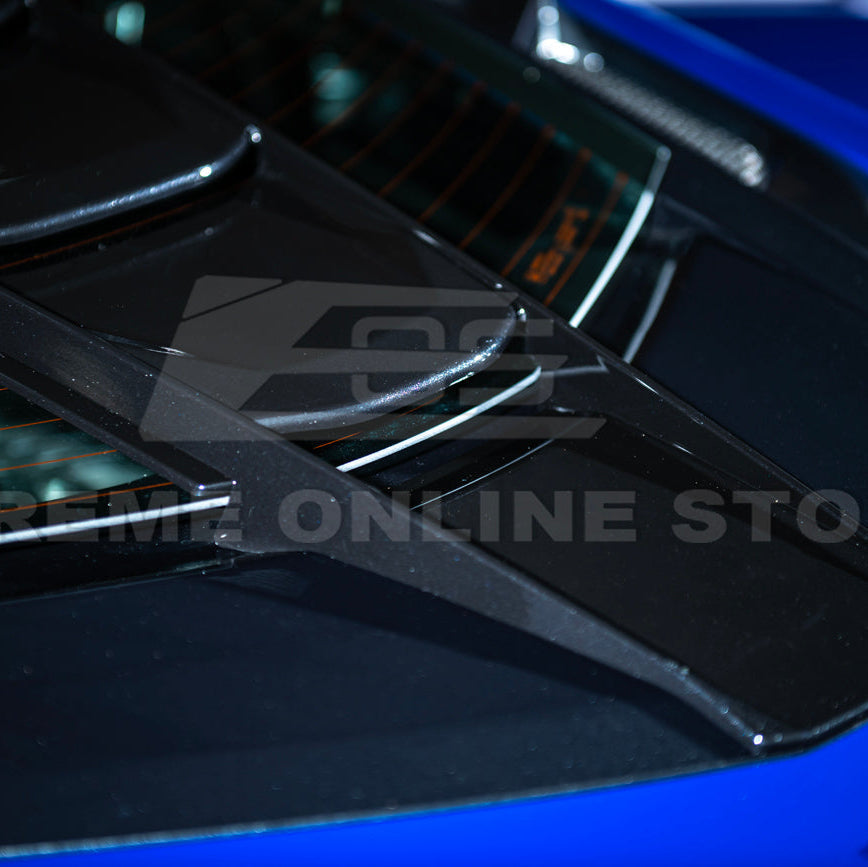 Corvette C8 | ZR1 Style CARBON FLASH Rear Window Vent Louver Cover image 15