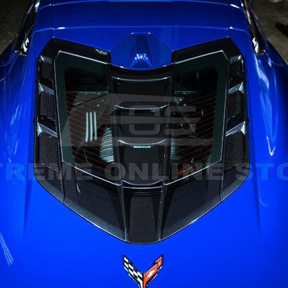 Corvette C8 | ZR1 Style CARBON FLASH Rear Window Vent Louver Cover image 16