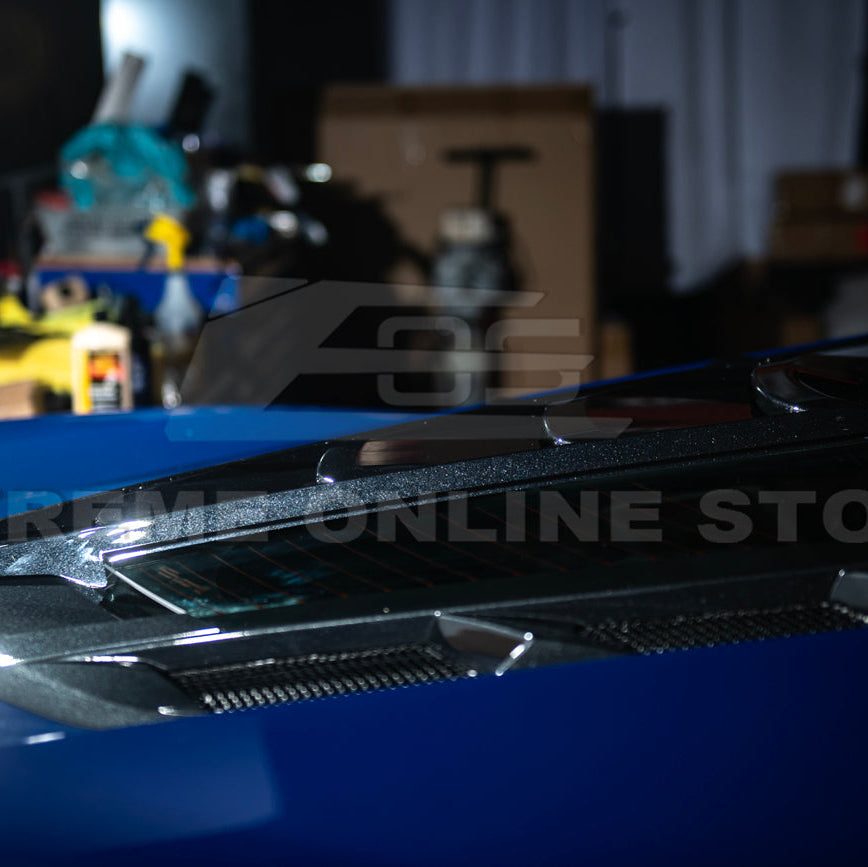Corvette C8 | ZR1 Style CARBON FLASH Rear Window Vent Louver Cover image 18