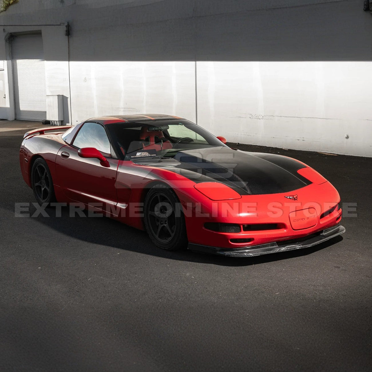 Corvette C5 Front Cow Vented Hood Cover image 4