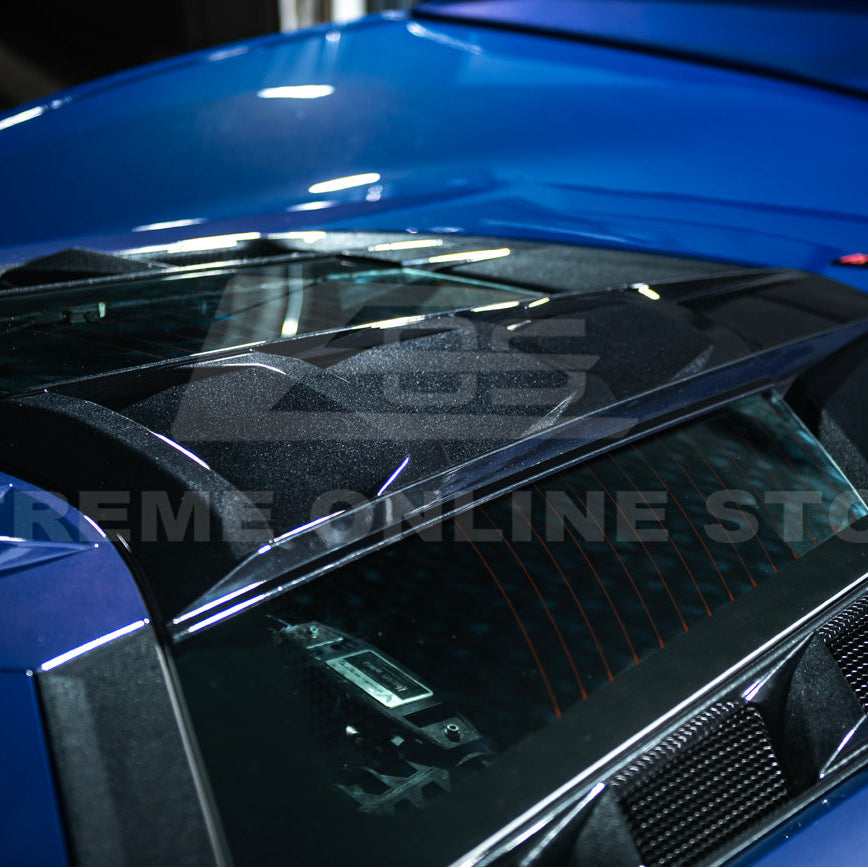 Corvette C8 | ZR1 Style CARBON FLASH Rear Window Vent Louver Cover image 19