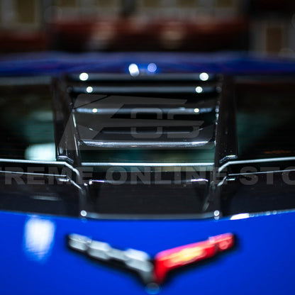 Corvette C8 | ZR1 Style CARBON FLASH Rear Window Vent Louver Cover image 20