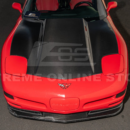 Corvette C5 Front Cow Vented Hood Cover image 9