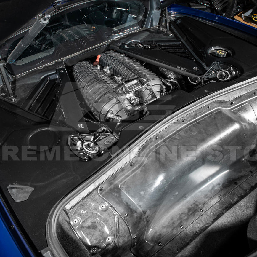 Corvette C8 DRY CARBON FIBER Coupe Engine Bay Panel Cover (3-Pieces Version) image 41