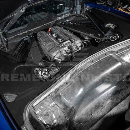 Corvette C8 DRY CARBON FIBER Coupe Engine Bay Panel Cover (3-Pieces Version) image 41