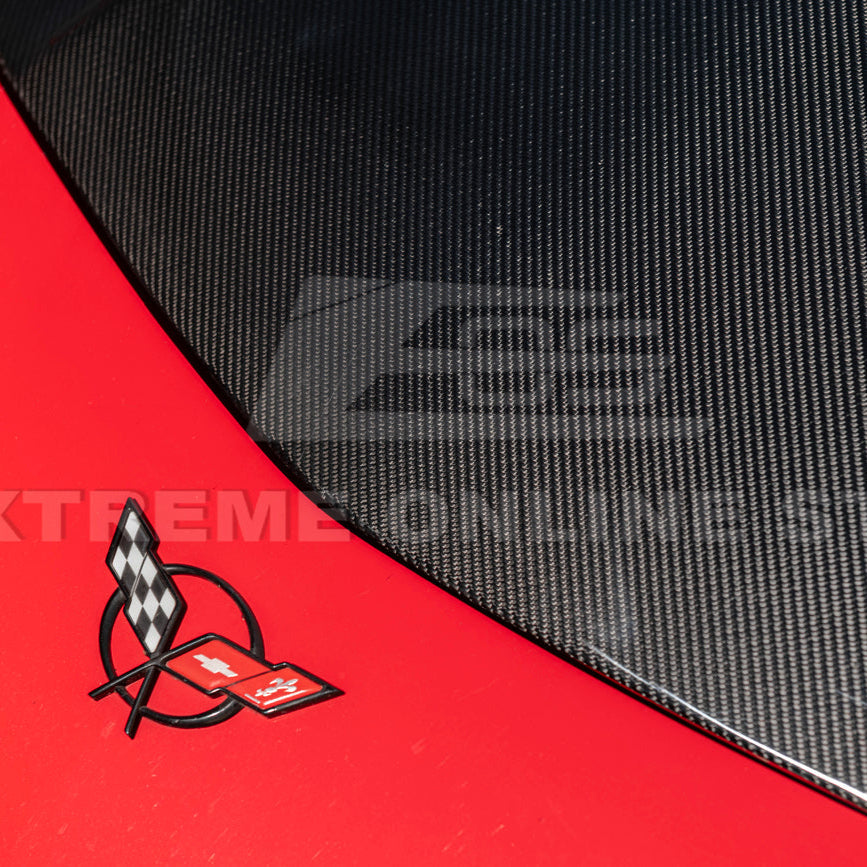 Corvette C5 Front Cow Vented Hood Cover image 11