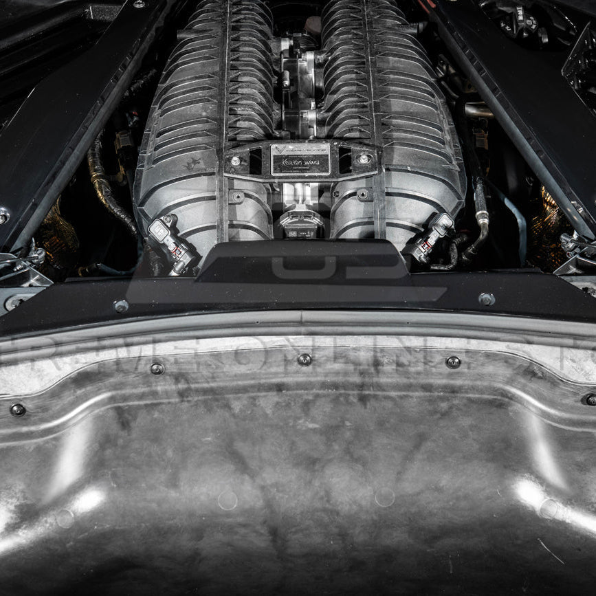 Corvette C8 DRY CARBON FIBER Coupe Engine Bay Panel Cover (3-Pieces Version) image 45