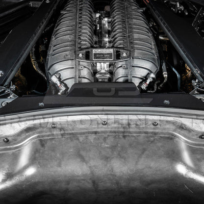 Corvette C8 DRY CARBON FIBER Coupe Engine Bay Panel Cover (3-Pieces Version) image 45