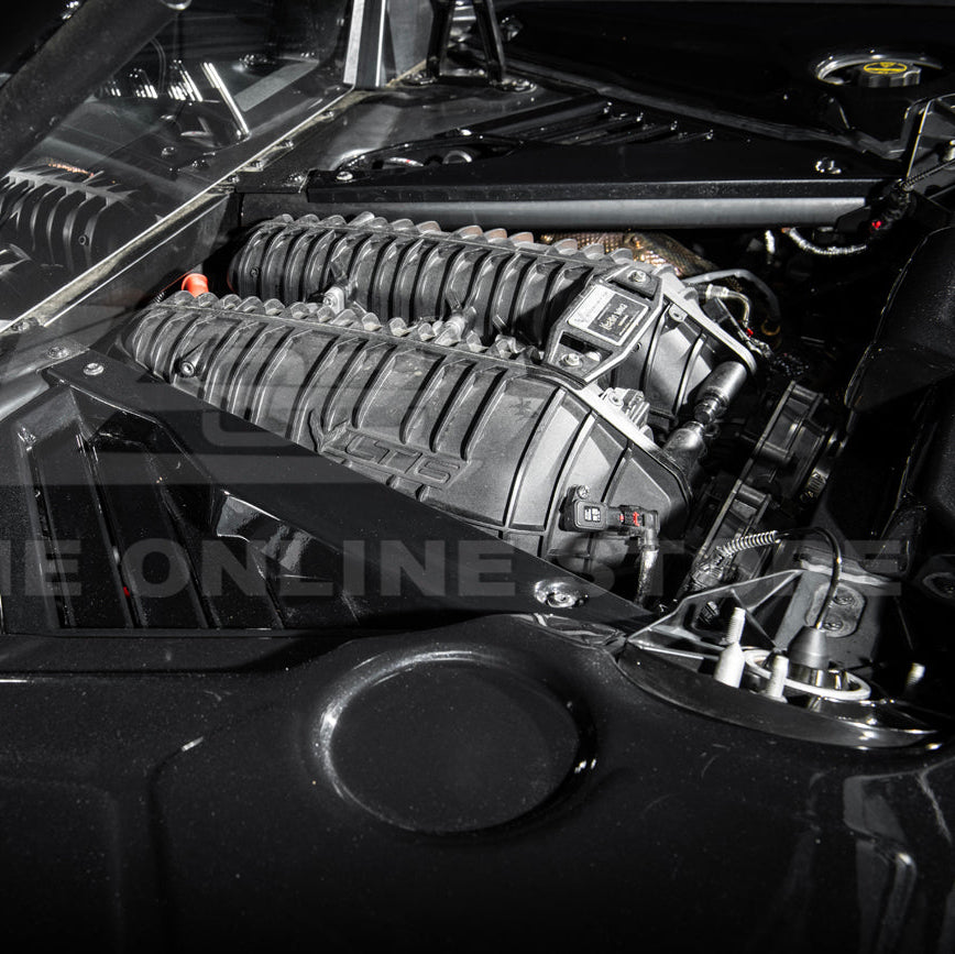 Corvette C8 DRY CARBON FIBER Coupe Engine Bay Panel Cover (3-Pieces Version) image 50