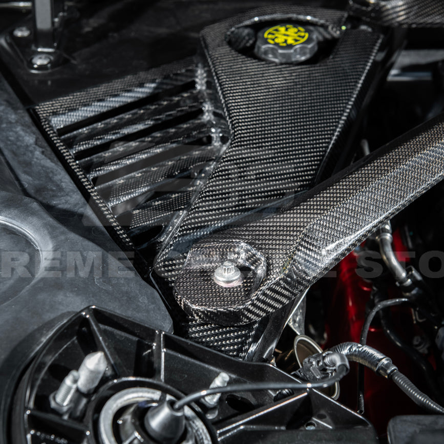 2024-Up Corvette C8 E-Ray Coupe | Factory Style Dry CARBON FIBER Engine Bay Panel image 7