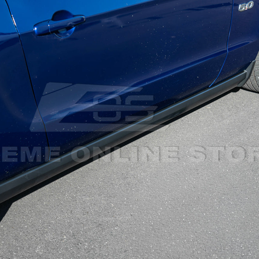 2010-14 Ford S197 Mustang GT500 Style Side Skirts Extension Pair image 7