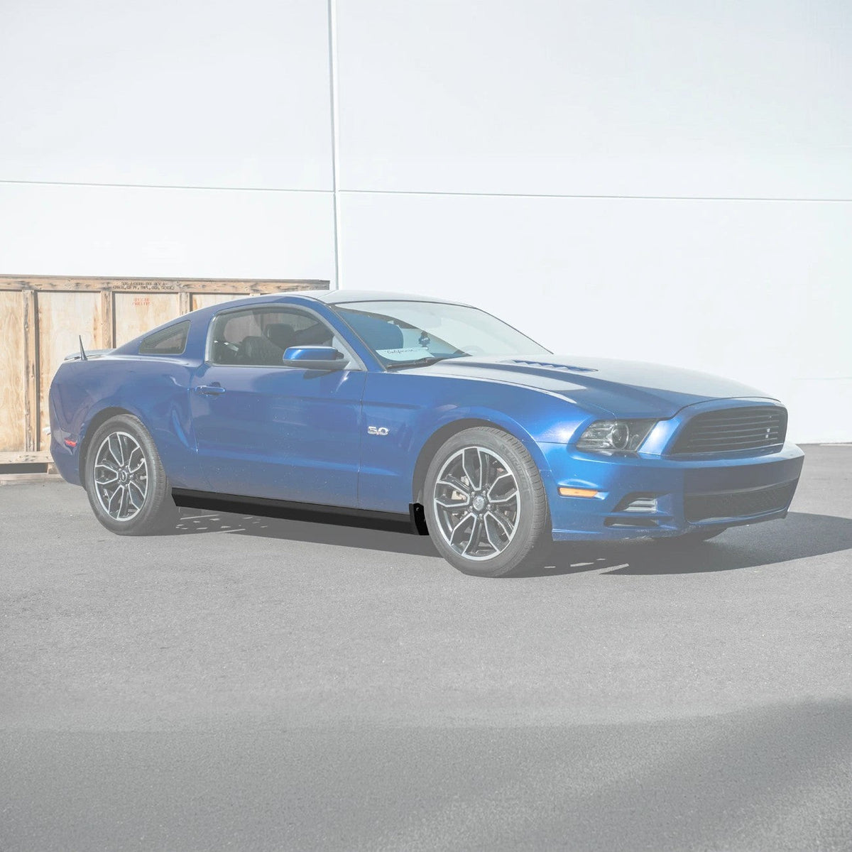 2010-14 Ford S197 Mustang GT500 Style Side Skirts Extension Pair image 3