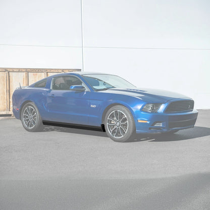 2010-14 Ford S197 Mustang GT500 Style Side Skirts Extension Pair image 3