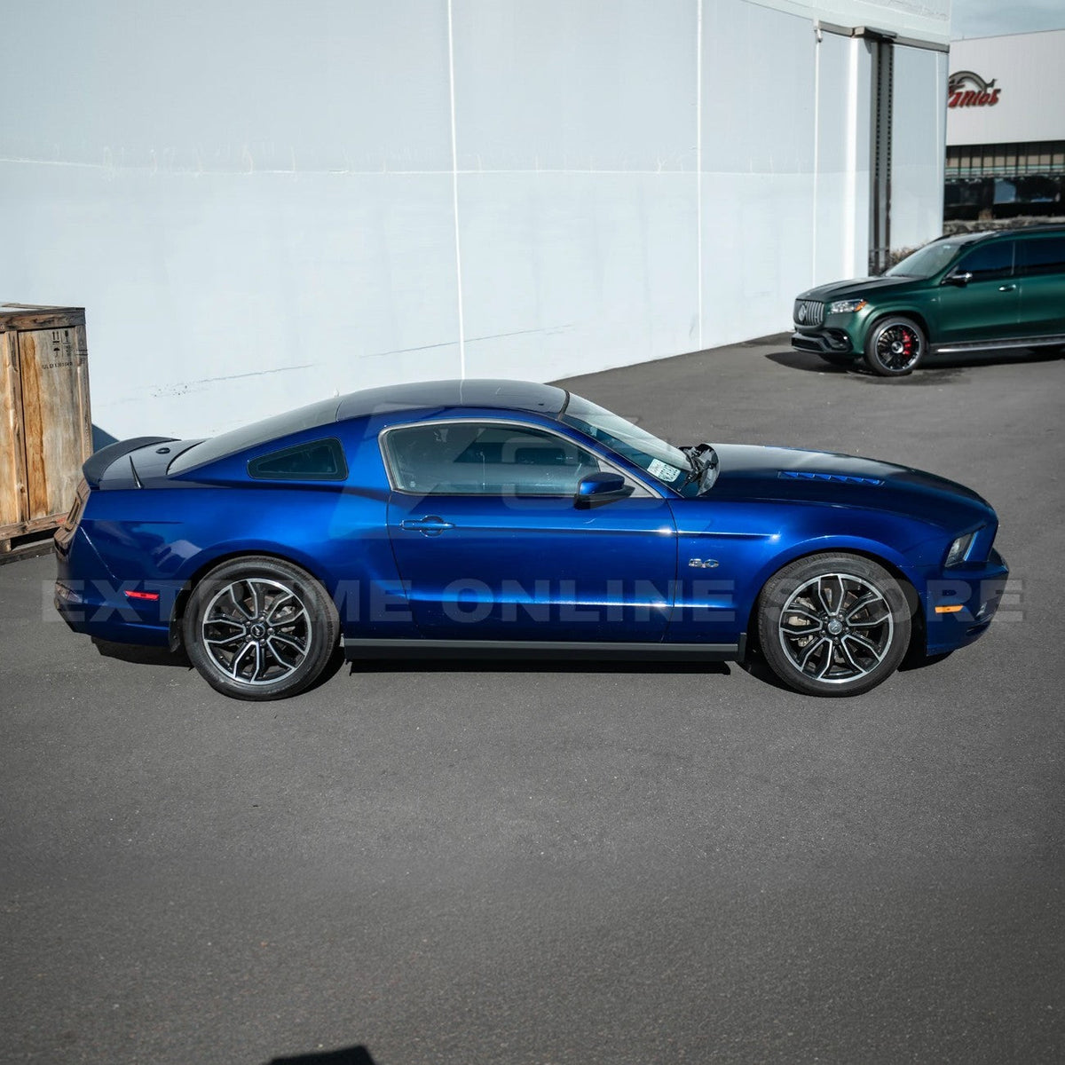 2010-14 Ford S197 Mustang GT500 Style Side Skirts Extension Pair image 5