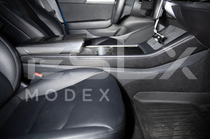 2020-23 Tesla Model 3 20-25Y Carbon Fiber Interior Center Console Shift Sides image 22