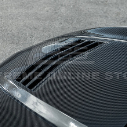 2020-Up Cadillac CT5 V | Blackwing CARBON FIBER Front Bumper Hood Vented Cover image 25