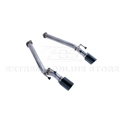 2005-06 Pontiac GTO T-304 Muffler Delete Axle Back Dual Black Tips Exhaust image 6
