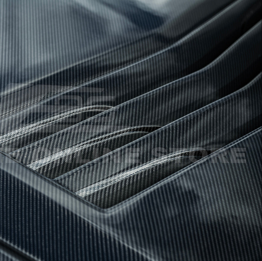 2020-Up Cadillac CT5 V | Blackwing CARBON FIBER Front Bumper Hood Vented Cover image 23