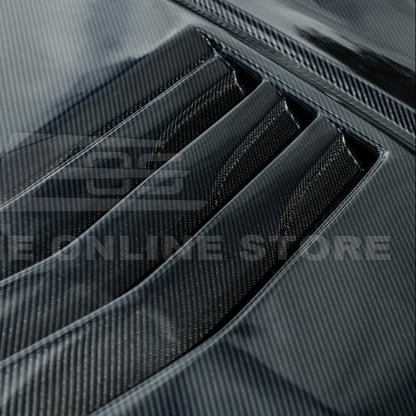 2020-Up Cadillac CT5 V | Blackwing CARBON FIBER Front Bumper Hood Vented Cover image 22