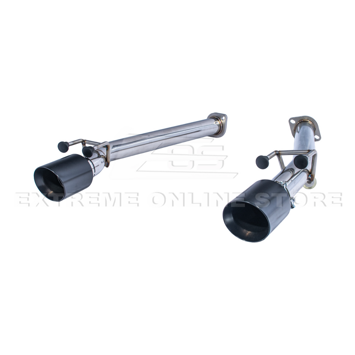 2005-06 Pontiac GTO T-304 Muffler Delete Axle Back Dual Black Tips Exhaust image 3