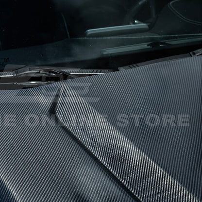 2020-Up Cadillac CT5 V | Blackwing CARBON FIBER Front Bumper Hood Vented Cover image 21