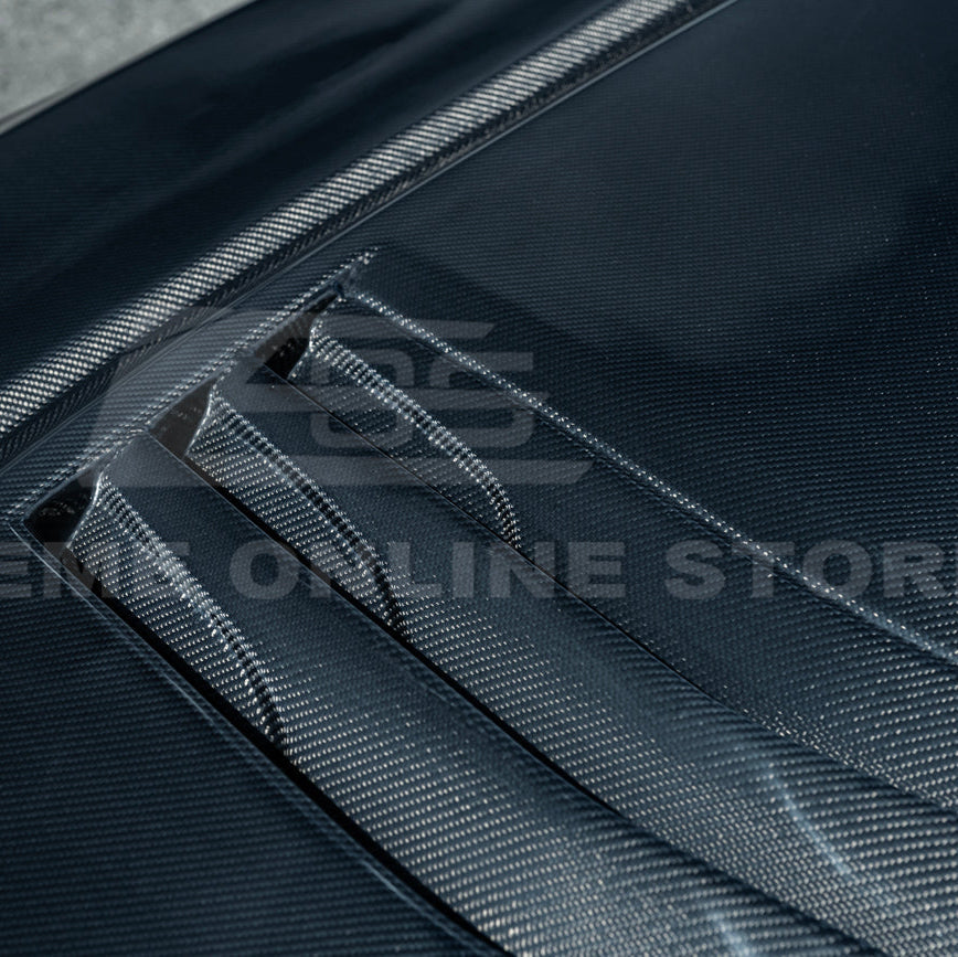 2020-Up Cadillac CT5 V | Blackwing CARBON FIBER Front Bumper Hood Vented Cover image 19