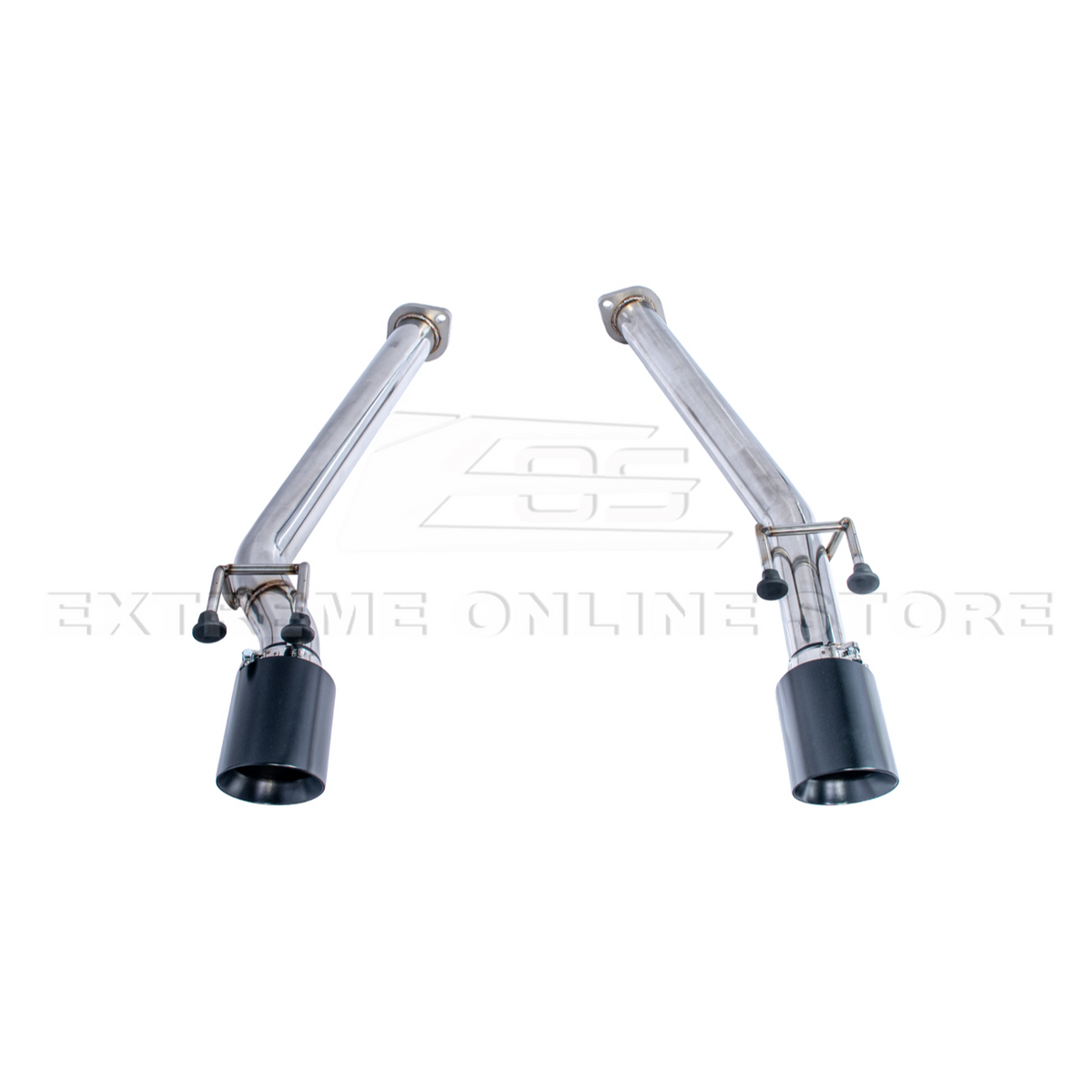 2005-06 Pontiac GTO T-304 Muffler Delete Axle Back Dual Black Tips Exhaust image 4