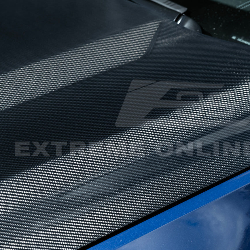 2020-Up Cadillac CT5 V | Blackwing CARBON FIBER Front Bumper Hood Vented Cover image 16