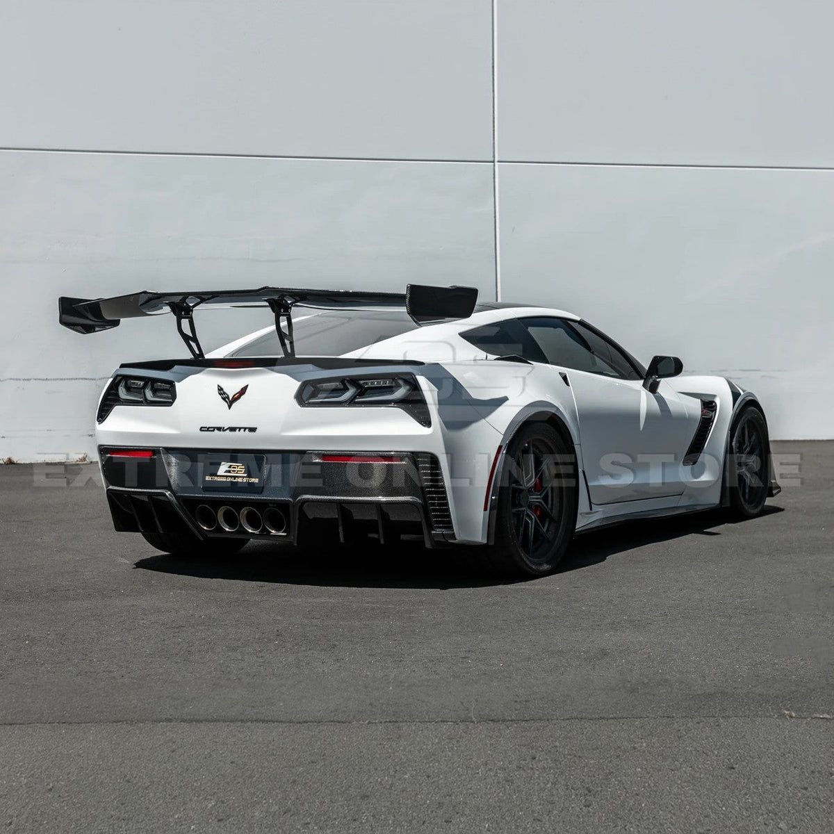 Corvette C7 ZR1 ZTK Conversion Extended High Wing With Wing Riser image 4