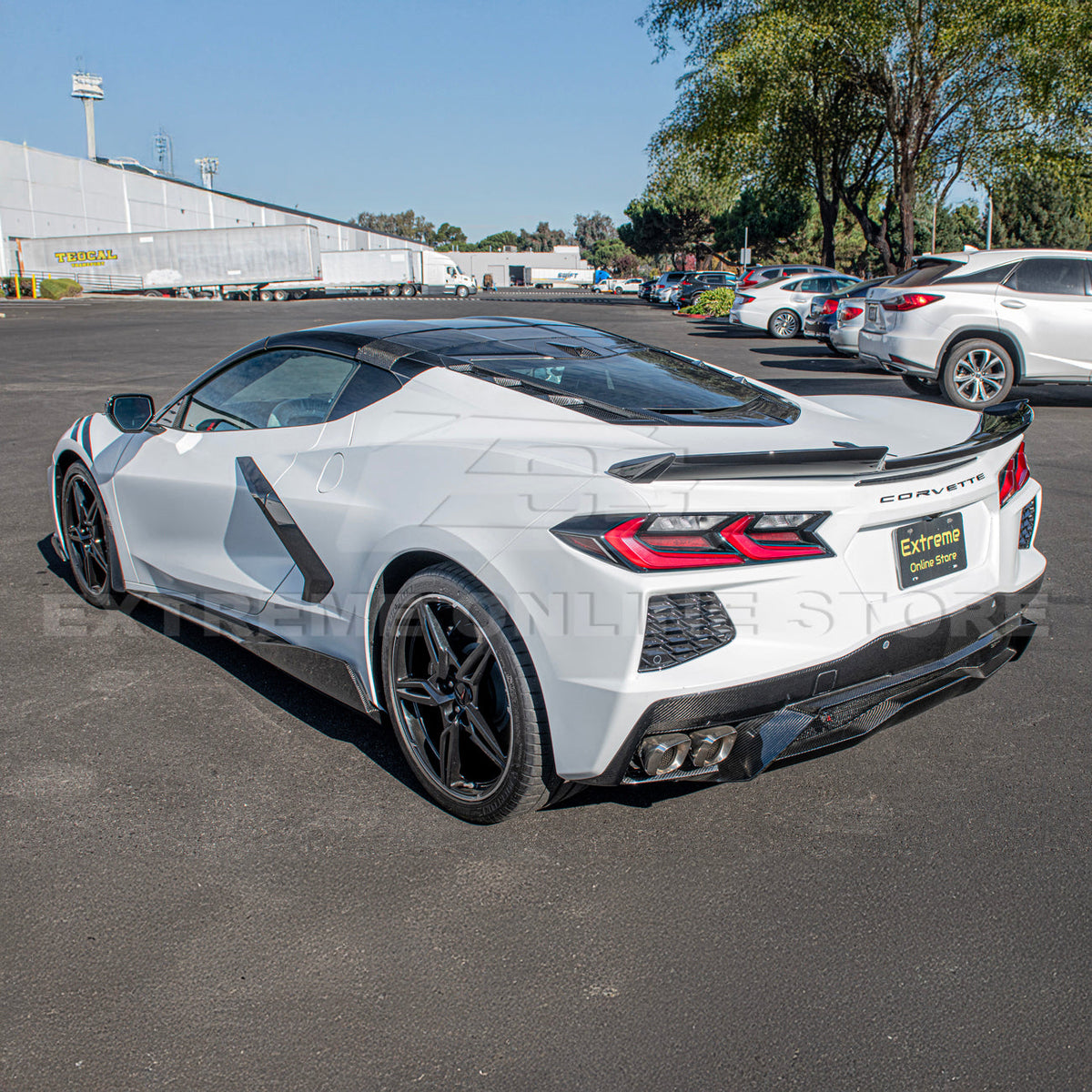Z06 Visible Package Corvette C8 Stingray Rear Spoiler image 24