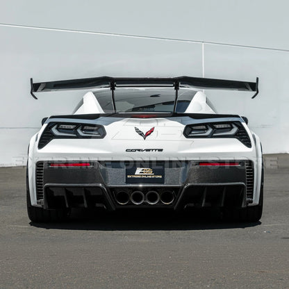 Corvette C7 ZR1 ZTK Conversion Extended High Wing With Wing Riser image 7