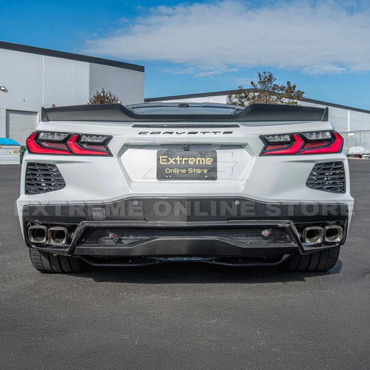 Z06 Visible Package Corvette C8 Stingray Rear Spoiler image 7