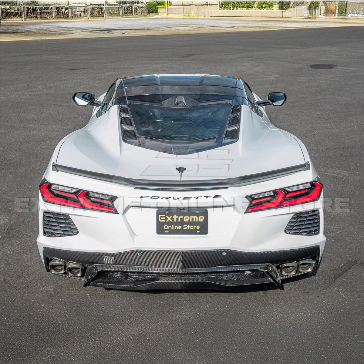 Z06 Visible Package Corvette C8 Stingray Rear Spoiler image 9