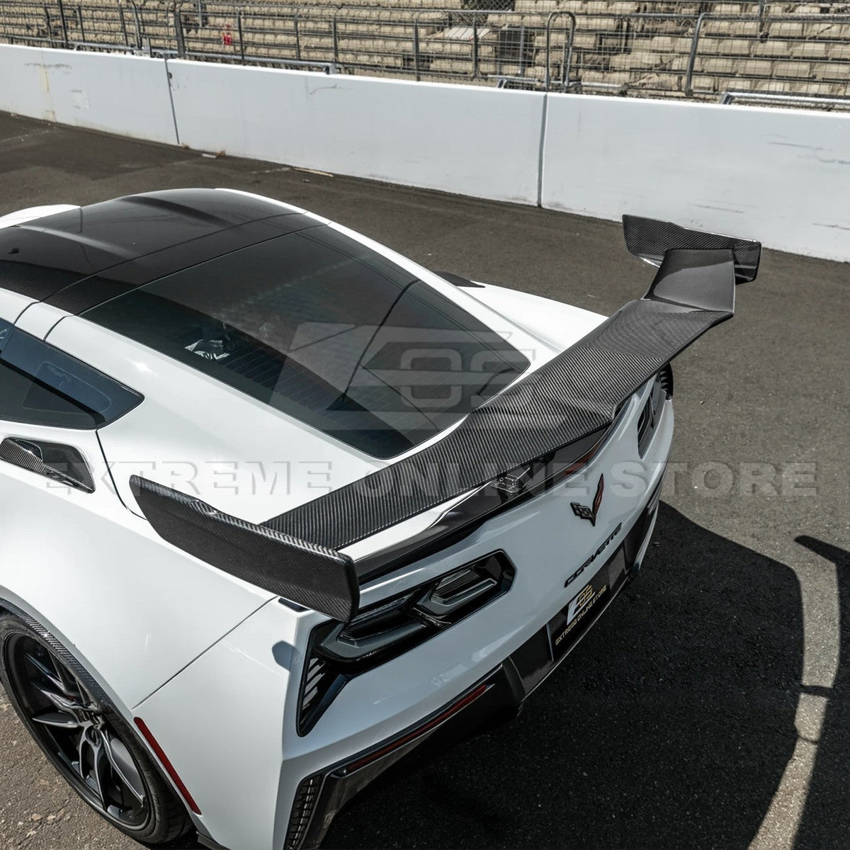 Corvette C7 ZR1 ZTK Conversion Extended High Wing With Wing Riser image 10