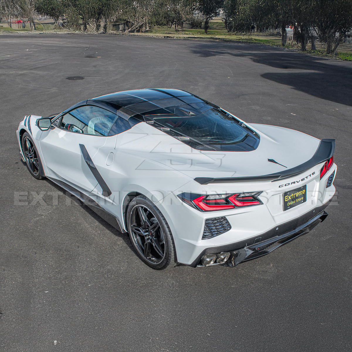 Z06 Visible Package Corvette C8 Stingray Rear Spoiler image 4