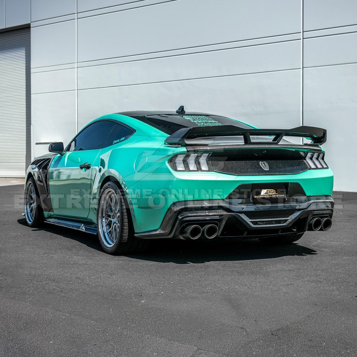 2024+ Ford Mustang DRY CARBON FIBER Tail Light Cover image 3