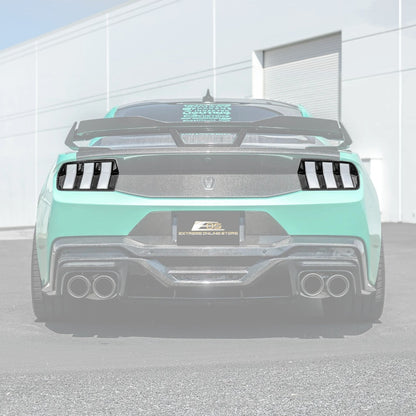 2024+ Ford Mustang DRY CARBON FIBER Tail Light Cover image 2