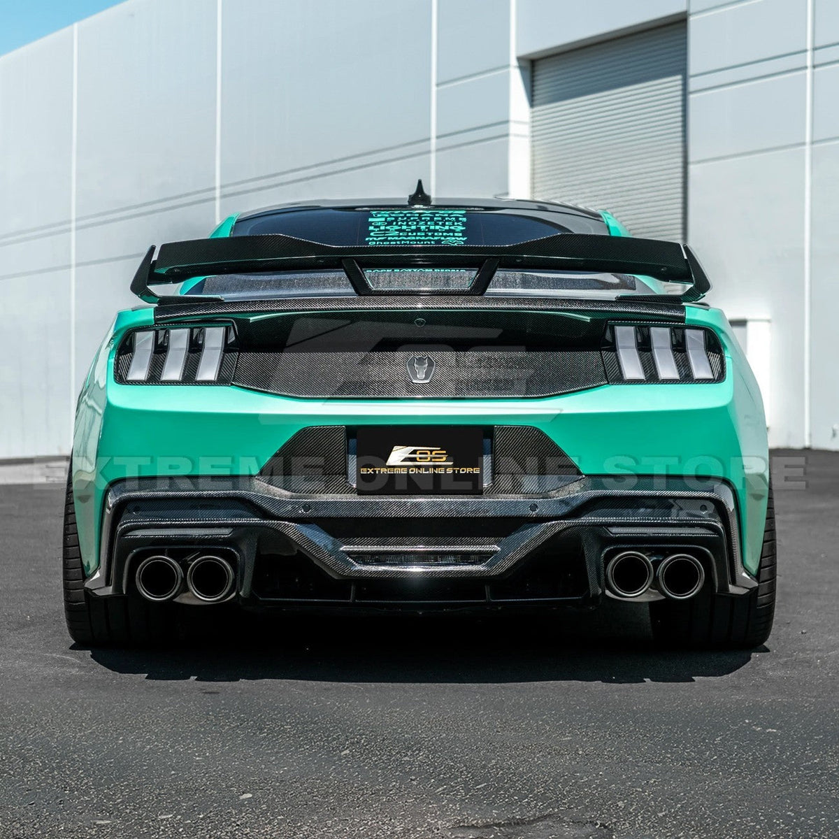 2024+ Ford Mustang DRY CARBON FIBER Tail Light Cover image 5