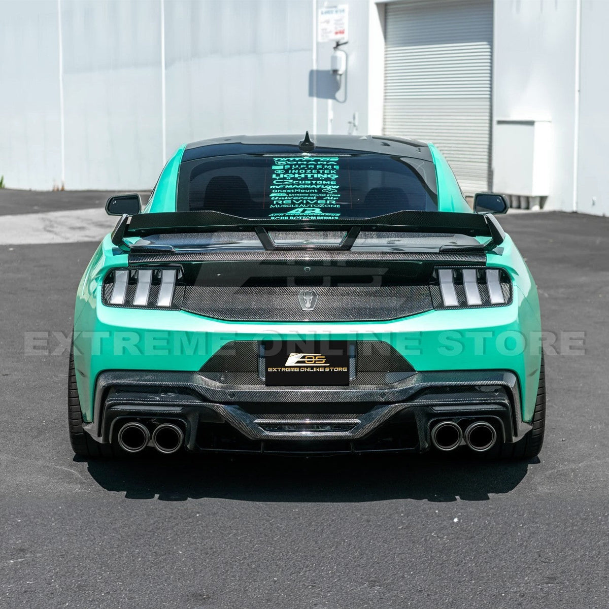 2024+ Ford Mustang DRY CARBON FIBER Tail Light Cover image 6