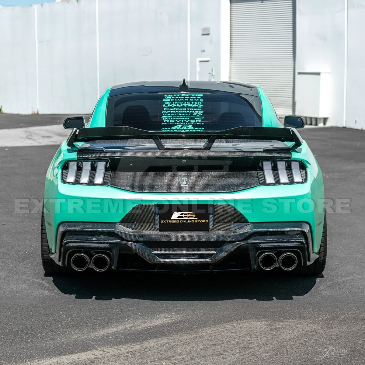 2024-Up Ford Mustang S650 Dark Horse Style DRY CARBON FIBER Rear Bumper Diffuser image 5