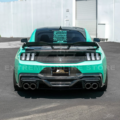 2024-Up Ford Mustang S650 Dark Horse Style DRY CARBON FIBER Rear Bumper Diffuser image 5