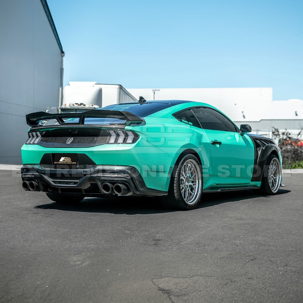 2024+ Ford Mustang DRY CARBON FIBER Tail Light Cover image 7