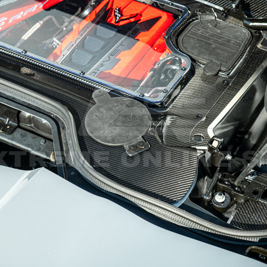Corvette C8 HTC DRY Carbon Fiber Engine Bay Panel Cover image 58