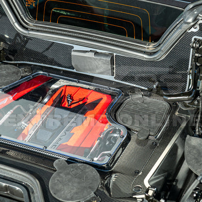 Corvette C8 HTC DRY Carbon Fiber Engine Bay Panel Cover image 59
