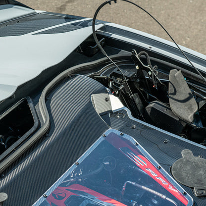 Corvette C8 E-Ray Convertible CARBON FLASH Engine Bay Panel Clear Cover image 31