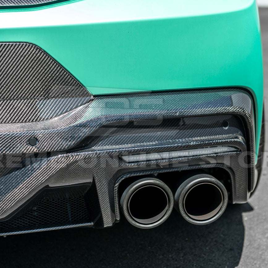 2024-Up Ford Mustang S650 Dark Horse Style DRY CARBON FIBER Rear Bumper Diffuser image 15