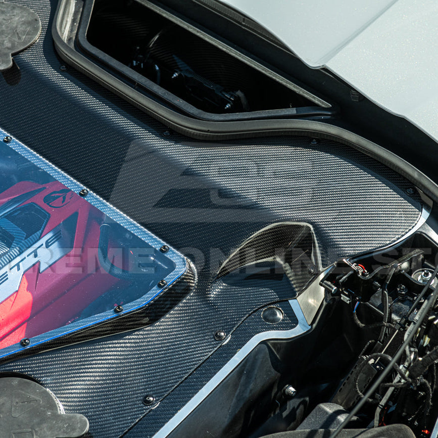 Corvette C8 HTC DRY Carbon Fiber Engine Bay Panel Cover image 62