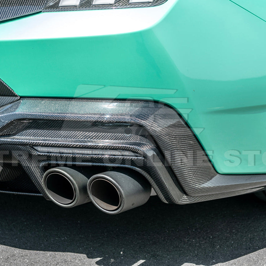 2024-Up Ford Mustang S650 Dark Horse Style DRY CARBON FIBER Rear Bumper Diffuser image 16