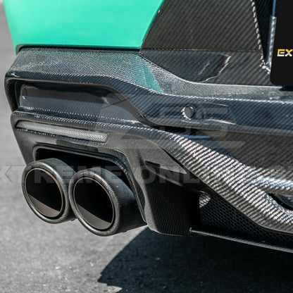 2024-Up Ford Mustang S650 Dark Horse Style DRY CARBON FIBER Rear Bumper Diffuser image 18